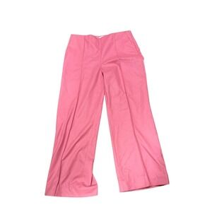 Massimo Dutti Size 10 Pink Wool Blend Wide‎ Leg Tailored Dress Pants